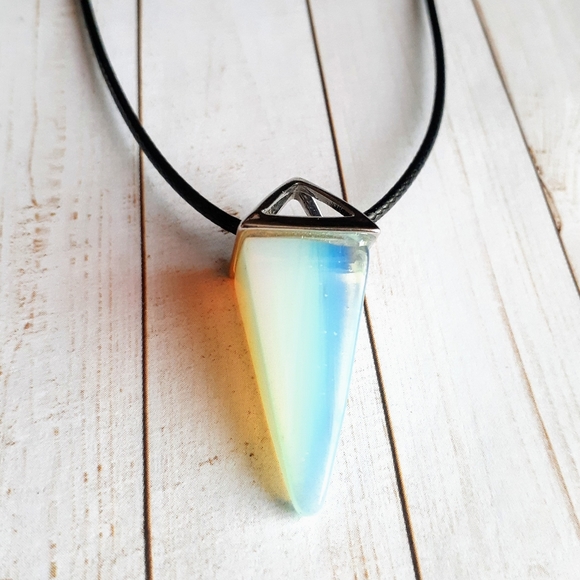 Gemstone Pyramid Necklaces - Picture 3 of 4